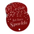 thumbnail image 1 of Inkdotpot Rose Gold Foil Paper Hang Tags Let Love Sparkle Wedding Favor Tags 50 Pieces, 1 of 6