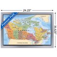 thumbnail image 2 of Map - Canada Wall Poster, 22.375" x 34" Framed, 2 of 4