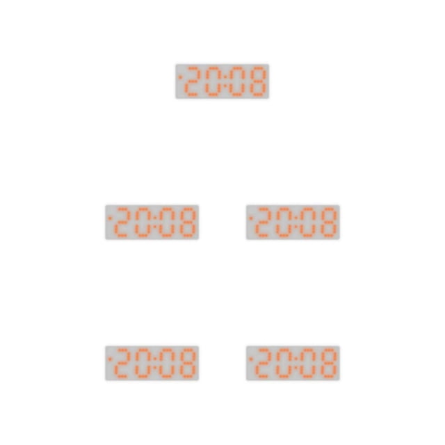 relayinert Colorful Digital Numbers For Easy Reading Large Display Screen Double Placement 8017OrangeLight 5Set