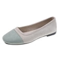 thumbnail image 1 of Casual Shoes For Women, Color-Block Canvas Slip-On Flats with Round Toe and Soft Sole for Spring and Summer, Large Sizes Available, 1 of 5