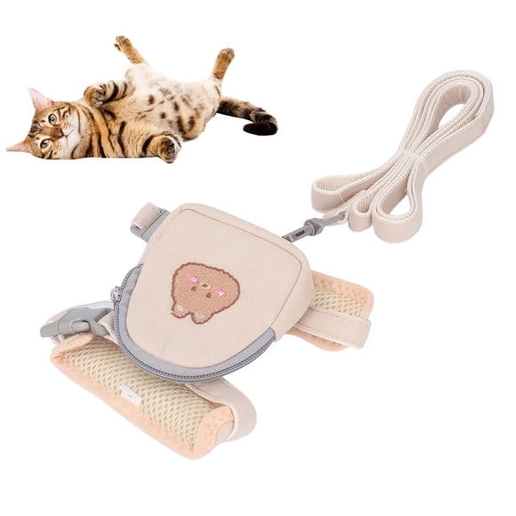 Dog Backpack Harness,Adjustable Pet Self Carrier With Leash For Puppy Cat Small Dogs