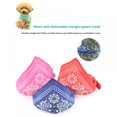 thumbnail image 4 of Pet Triangle Serviette Collier Chien Chat Bandanas Collier Métal Boucle Réglable Collier Lavable Triangle Serviette Chien Fournitures, 4 of 11