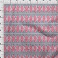 thumbnail image 3 of oneOone Polyester Lycra Fabric Peacock Block Print Sewing Fabric BTY 56 Inch Wide, 3 of 4
