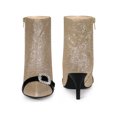 thumbnail image 4 of Unique Bargains Rhinestones Pointed Toe Stiletto Heel Glitter Ankle Boots for Women Gold (Size 9), 4 of 4