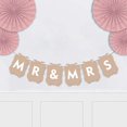 thumbnail image 2 of Inkdotpot Mr & Mrs?Kraft Pre Strung Bunting Photo Booth Props Sign Party Decoration DIY Wedding Banner, 2 of 8