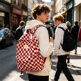 thumbnail image 4 of Btomtd Checkerboard Backpack Red Plaid School Bag Korean Style Backpack Casual School Backpack For Trendy Backpack Lightweight School Backpack Cute, 4 of 7