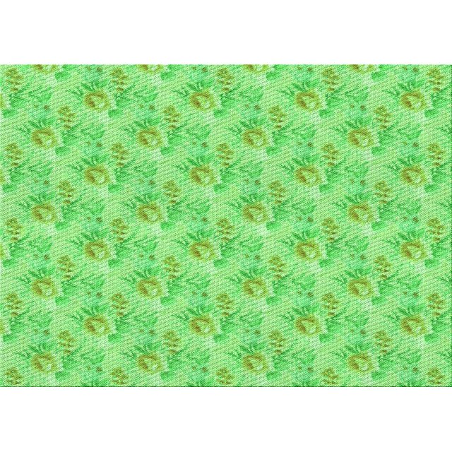 Ahgly Company Machine Washable Indoor Rectangle Transitional Emerald Green Area Rugs, 3' x 5'