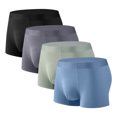 thumbnail image 1 of ylioge L-4X Big & Tall Mens Boxer Briefs 4 Pack Plus Size High Waisted Modal Underwear Multipack Stretchy Quick-Drying Breathable Workout Boxers, 1 of 2