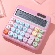 Chmadoxn Mechanical Calculator,Cute Calculator 12 Digit Display Calculator For Daily And Basic Office,Vintage Typewriter Style Solar Powered Battery Powered Calculator calculator calculator