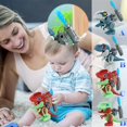 thumbnail image 1 of 4PCS Children's 3D Puzzle Dinosaur Building Toy Action Play Figure Animal Model Dinosaur Toy With Transmitter, 1 of 8