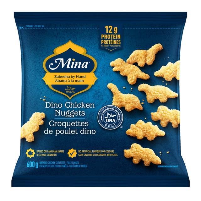 Mina Halal Chicken Breast Dino Nuggets, 600 g