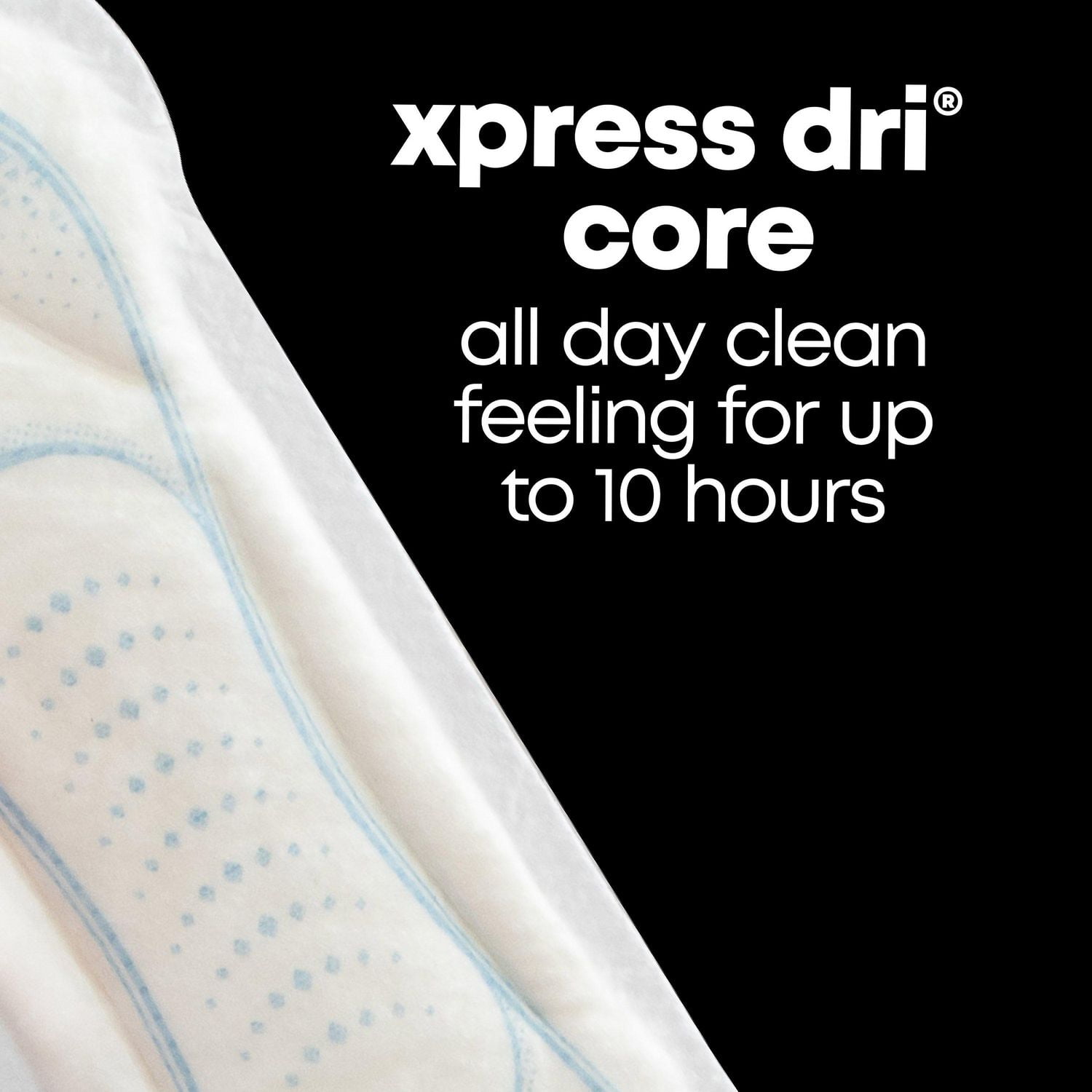 U by Kotex Clean & Secure Serviettes Maxi, Absorption Régulière
