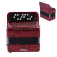 thumbnail image 4 of Accordian, Button Accordian Stainless Steel 22 Key 8 Bass Accordion Accordion Reed Instrument  For Professionals For Beginner Red,Dark Blue, 4 of 8