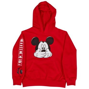 Jerry Leigh Kids Mickey Mouse Big Smile Hoodie Sweatshirt