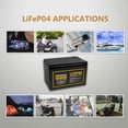 thumbnail image 2 of NERMAK 2 Pack 12V 12Ah LiFePO4 Deep Cycle Battery, 2000+ Cycles Lithium Iron Phosphate Rechargeable Battery for Solar Power,UPS,Lighting, Power Wheels, Fi, 2 of 8