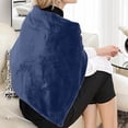 thumbnail image 4 of USB Powered Heated Shawl Pad Flannel Blanket with Adjustable Warmth for Travel Car and Home Use, 4 of 8