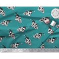 thumbnail image 3 of Soimoi Moss Georgette Fabric Basset Hound Dog Print Fabric by Yard 42 Inch Wide, 3 of 3