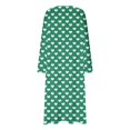 thumbnail image 4 of Mgmyaa Nuisette pour Femme à Manches Longues, Col Ras du Cou, Chemise de Nuit Imprimée, Longue Tenue de Détente, Robe Maxi Décontractée de Détente, Robes de Maison, 4 of 5