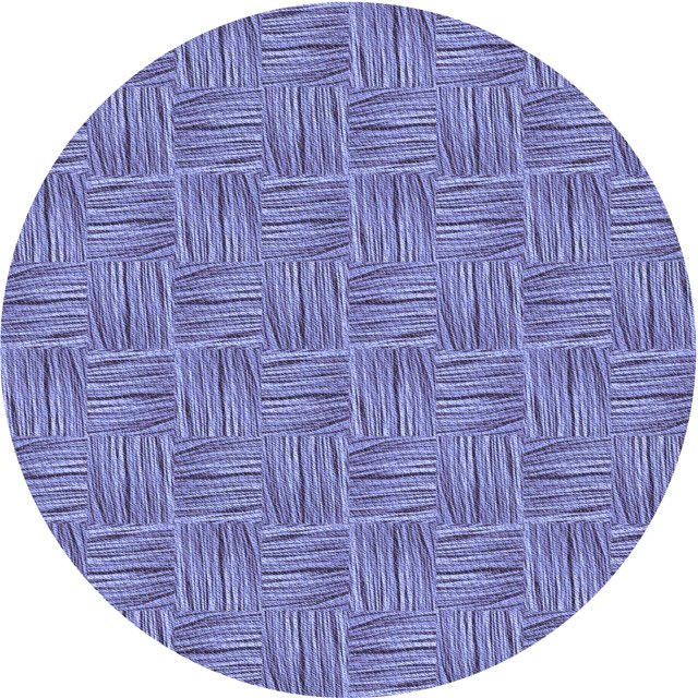 Ahgly Company Tapis Rond Lavable en Machine Intérieur Transitionnel Bleu Ardoise, 8 Pieds Rond