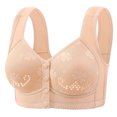 thumbnail image 1 of Kaemgyyd Everyday Bra for Women Front Closure Full Coverage Compression Bra No Underwire Lace Bras Lightly Padded Bras, 1 of 2