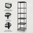 thumbnail image 3 of Design Ideas MeshWorks Tour d'Étagère de Rangement en Métal à 6 Niveaux, Noir, 3 of 10