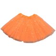 thumbnail image 1 of KIHOUT Clearance Toddler Girls Cute Party Dance Solid Color Net Yarn Sequins Stars Tulle, 1 of 5