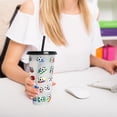 thumbnail image 1 of Oleegame 1PC Glass Bottle Creative Water Cup Football Cup PP Plastic Straw Cup Football Plastic Transparent Straw Cup 710ml Cold Change Temperature Sensitive Plastic Cup, 1 of 4