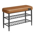 thumbnail image 1 of VASAGLE EKHO Collection - Banc à Chaussures, Banc de Rangement, Banc Porte-Chaussures pour Entrée, Brun Caramel, 1 of 10