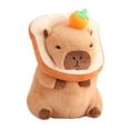 thumbnail image 2 of HILABEE Capybara Toy Cute Capybara Stuffed Animal 30cm Comfortable Kids Room Decor orange bread light, 2 of 9