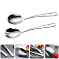 thumbnail image 4 of Shisuyan Salad Serving Flatware Stainless Steel Silver 1Set 7.9x1.9x0.4In, 4 of 9