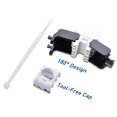 thumbnail image 4 of 10-Pack Cat6A RJ45 Jack - Cat6 Compatible -180 Degree Toolless -Ethernet Wall Jack -Cat6A Network Coupler, 4 of 5