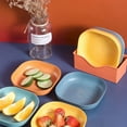 thumbnail image 4 of Bol Carré Bol à Spaghetti de Blé, Bol Léger Assiette de Collation Soupe Dessert Riz pour Fête, Bol à Pâtes, 4 of 5