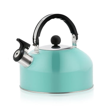 3L Whistling Tea Kettle Flat Bottom Kettle Stainless Tea Steel Kettle T1N2