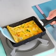 thumbnail image 4 of Japanese Omelette Pan, Tamagoyaki Rectangular Non Stick Saucepan Plastic Handle Black Omelet Frying Pan, 4 of 9
