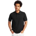 thumbnail image 1 of Hanes Mens FreshIQ X-Temp Pique Polo, S, Black, 1 of 2