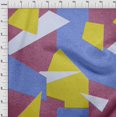 thumbnail image 4 of oneOone Silk Tabby Dark Magenta Fabric Geometric Abstract Random Shapes Sewing Craft Projects Fabric Prints By Yard 42 Inch Wide, 4 of 4