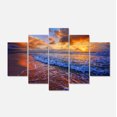 thumbnail image 2 of Belles Vagues sous Ciel Nuageux - Grande Impression sur Toile, 2 of 3