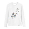 thumbnail image 4 of Pisexur Hauts pour Femmes Mode d'Automne T-Shirt à Imprimé Graphique Amusant Col Rond Manches Longues Chemises pour Femmes Chic Décontracté Hauts de Sortie Confort Polyvalent Blouses Légères, 4 of 4
