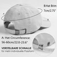 thumbnail image 2 of Visors Splice Hat Adjustable Washed Hole Casual Unisex Denim Cap Baseball Visors Baseball Caps, 2 of 2