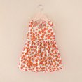 thumbnail image 1 of LSLJS Robes d'Été Sans Manches à Fleurs pour Tout-Petites Filles, Robe Décontractée Trapèze pour Jouer, Robes de Fête de Mariage pour Filles ( 4-5 Ans, Orange ), 1 of 3