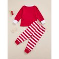 thumbnail image 4 of Faithtur Pyjama à la Mode pour Enfants Hauts à Manches Longues Pantalons à Taille Élastique, 4 of 8