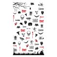 thumbnail image 1 of WREESH Halloween Nail Sticker Skull Pumpkin Doodle Sticker, 1 of 1