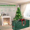 thumbnail image 4 of Sac de Rangement pour Arbre de Noël Étui de Rangement des Fêtes Sac Imperméable à Fermeture Éclair avec Poignées de Transport, 4 of 4