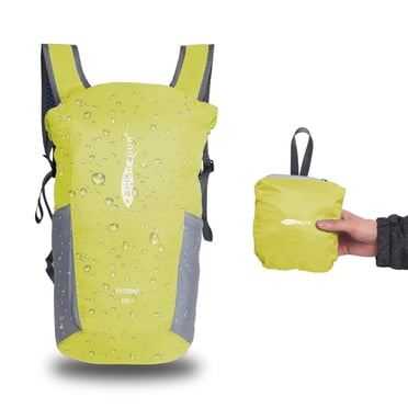 AFISHTOUR Sac à Dos Léger et Compact, Sac à Dos Imperméable 15 L pour Voyage Randonnée Sac de Jour pour Hommes Femmes (Jaune)