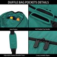 thumbnail image 3 of Sac de Sport Extra Grand 105 L, Sac de Voyage de 32,5 Pouces Sac de Voyage Léger - Vert, 3 of 7