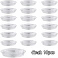 thumbnail image 1 of 10pcs Garden Plant Saucer Drip Tray Round Pot Base Clear Snack Container PET, 1 of 6