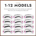 thumbnail image 4 of 24 Shapes Eyebrow Stencils, Reusable Makeup Template Draw Accurate Brows For Women, 4 of 8