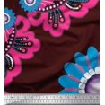 thumbnail image 1 of Soimoi Rayon Fabric Check & Floral Artistic Print Sewing Fabric Yard 42 Inch Wide, 1 of 3