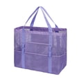thumbnail image 4 of Large Mesh Beach Tote Bag with Secure Zipper Pocket for Family Pool Swimming and Cruise, 4 of 4