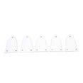thumbnail image 3 of Couvercle de Tige de Réglage, Plastique 3 Trous 5Pcs Conception Standard Truss Tige Couvercle Blanc pour Guitare, 3 of 8